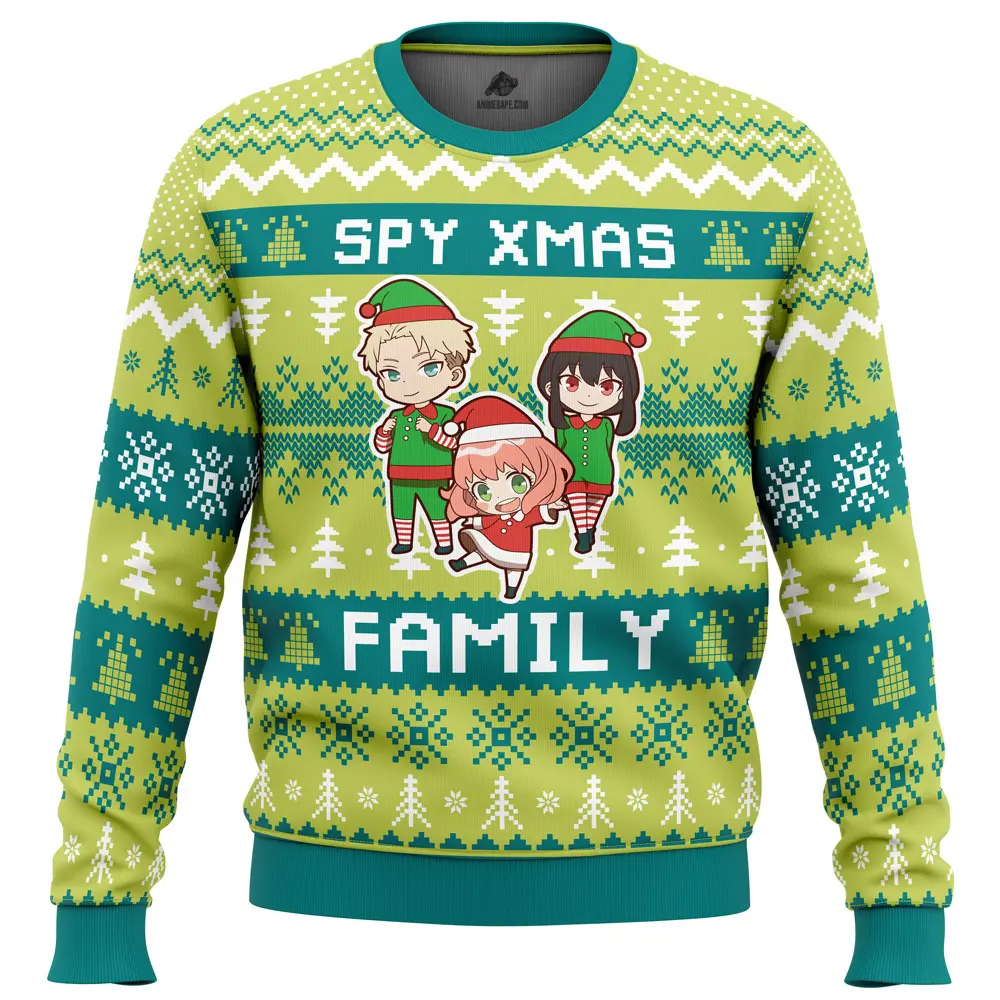 Xmas family spy x family ugly christmas sweater